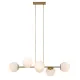 Rábalux Kiara arany függesztett lámpa (RAB-72249) E27/G45 6 izzós IP20