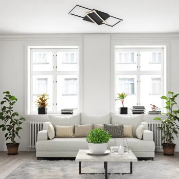 Rábalux Kitlee fekete-arany LED mennyezeti lámpa (RAB-71391) LED 1 izzós IP20