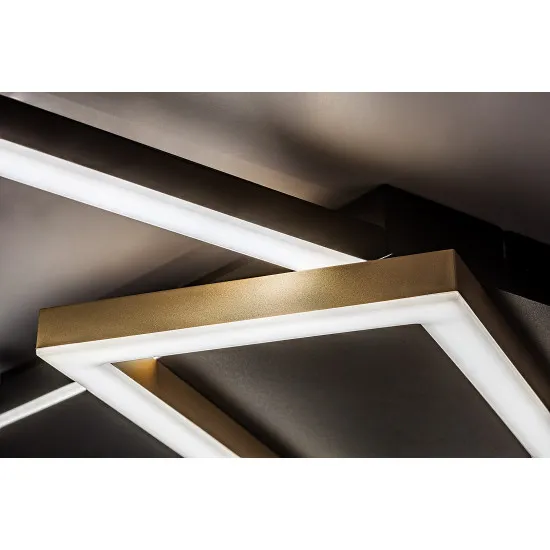 Rábalux Kitlee fekete-arany LED mennyezeti lámpa (RAB-71391) LED 1 izzós IP20