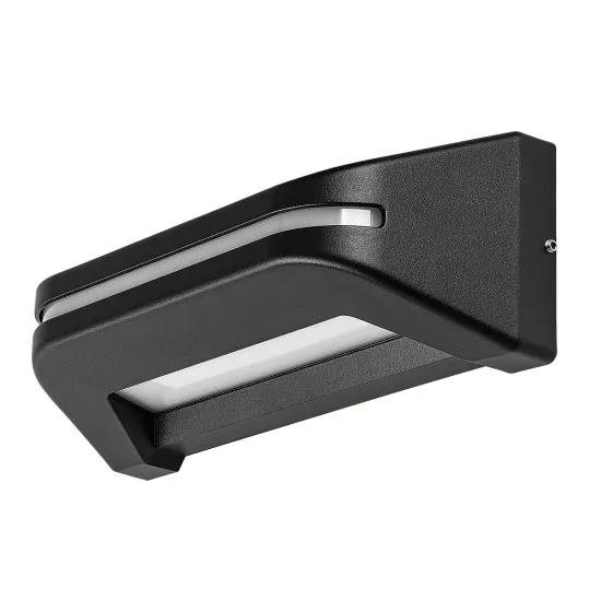 Rábalux Kobarid fekete LED kültéri fali lámpa (RAB-77174) LED 1 izzós IP54