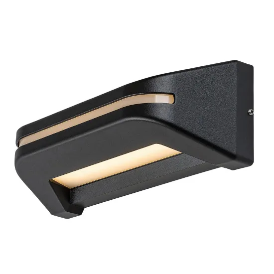 Rábalux Kobarid fekete LED kültéri fali lámpa (RAB-77174) LED 1 izzós IP54