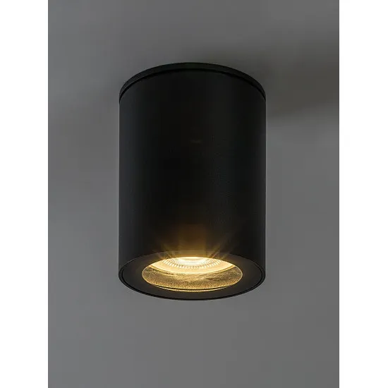 Rábalux Koven fekete fürdőszobai beépíthető lámpa (RAB-71342) GU10 1 izzós IP44