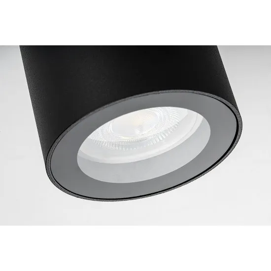 Rábalux Koven fekete fürdőszobai beépíthető lámpa (RAB-71342) GU10 1 izzós IP44