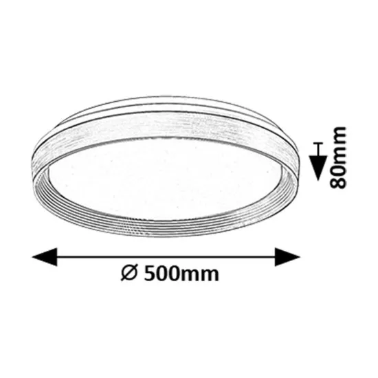 Rábalux Ladan barna-arany LED mennyezeti lámpa (RAB-71308) LED 1 izzós IP20