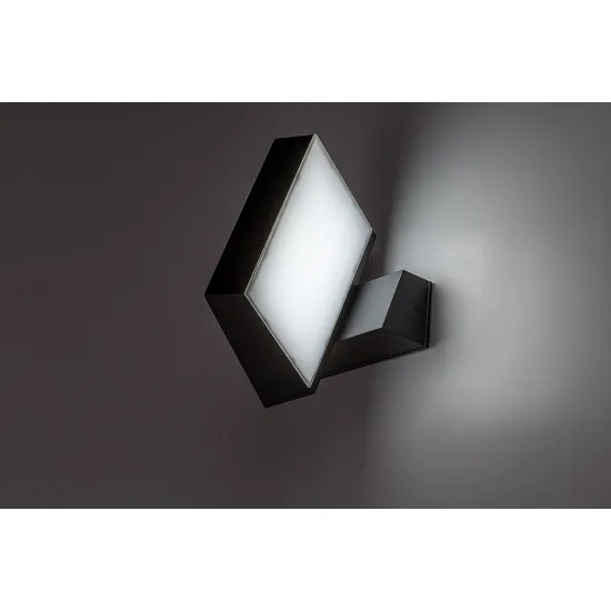 Rábalux Laxa fekete LED kültéri fali lámpa (RAB-77121) LED 1 izzós IP54
