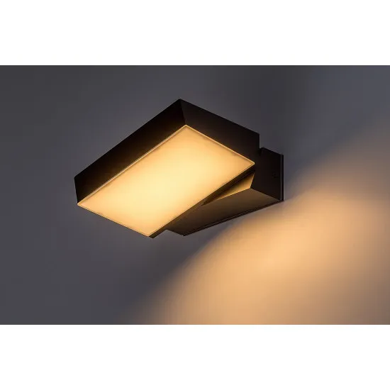 Rábalux Laxa fekete LED kültéri fali lámpa (RAB-77121) LED 1 izzós IP54