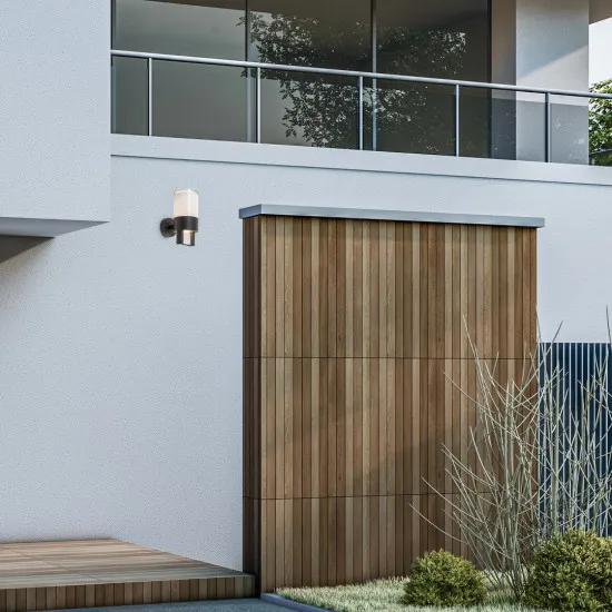 Rábalux Leitha fekete LED kültéri fali lámpa (RAB-77130) LED 1 izzós IP44