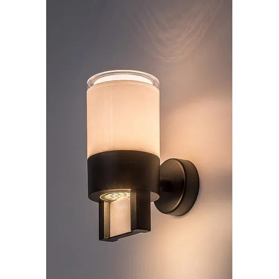 Rábalux Leitha fekete LED kültéri fali lámpa (RAB-77130) LED 1 izzós IP44