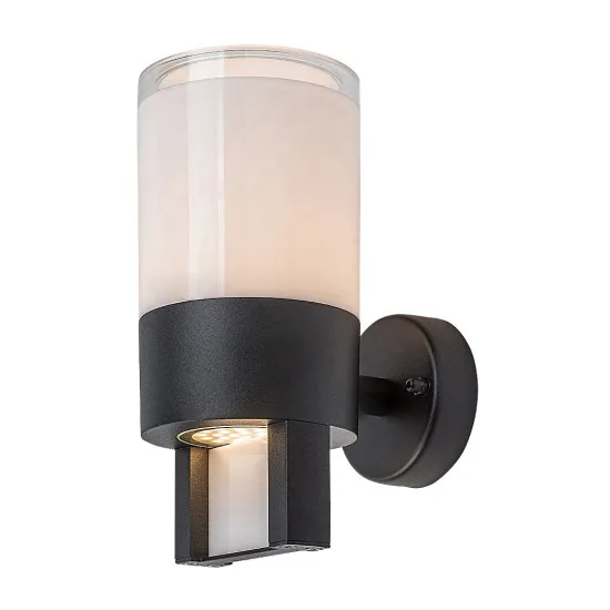 Rábalux Leitha fekete LED kültéri fali lámpa (RAB-77130) LED 1 izzós IP44