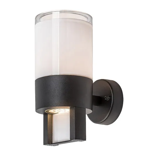 Rábalux Leitha fekete LED kültéri fali lámpa (RAB-77130) LED 1 izzós IP44