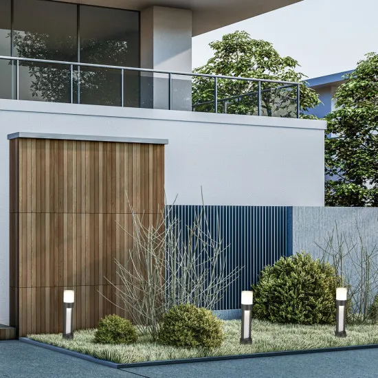 Rábalux Leitha fekete LED kültéri állólámpa (RAB-77131) LED 1 izzós IP44