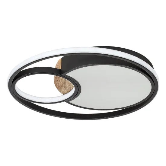 Rábalux Leola fekete LED mennyezeti lámpa (RAB-71044) LED 1 izzós IP20