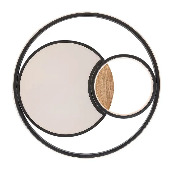 Rábalux Leola fekete LED mennyezeti lámpa (RAB-71044) LED 1 izzós IP20