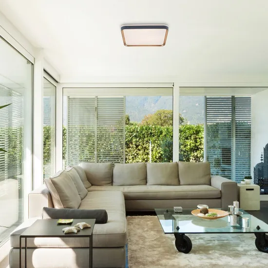 Rábalux Liatris szürke-arany LED mennyezeti lámpa (RAB-71029) LED 1 izzós IP20