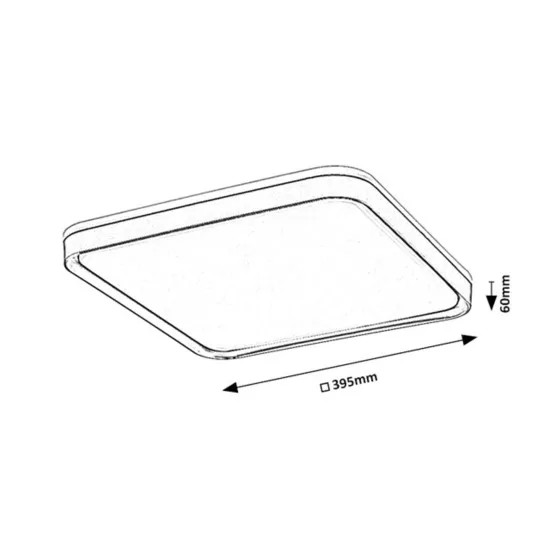 Rábalux Liatris szürke-arany LED mennyezeti lámpa (RAB-71029) LED 1 izzós IP20