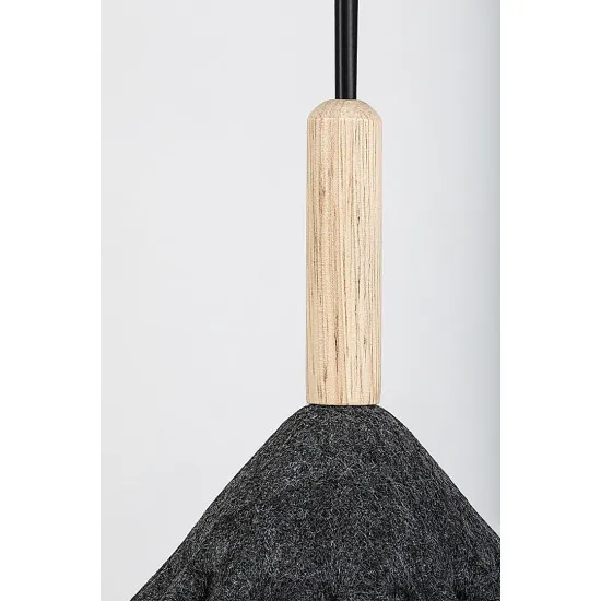 Rábalux Linavo fekete függesztett lámpa (RAB-72164) E27 1 izzós IP20