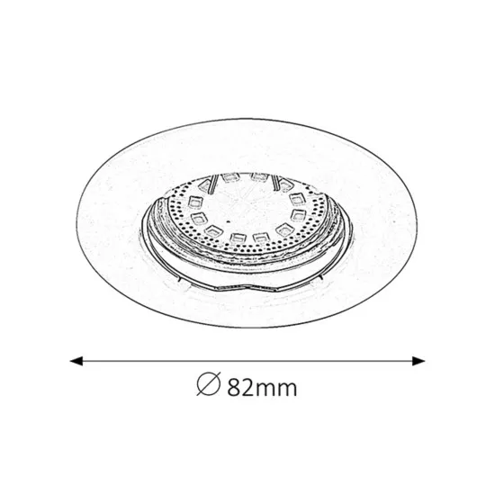 Rábalux Lite fehér LED beépíthető lámpa szett (RAB-1046) LED+GU10 1 izzós IP44/IP40