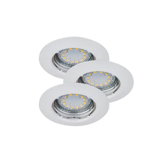 Rábalux Lite fehér LED beépíthető lámpa szett (RAB-1046) LED+GU10 1 izzós IP44/IP40