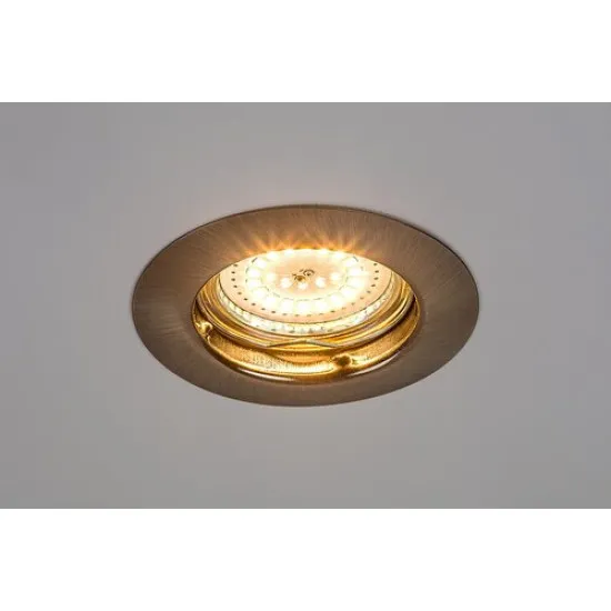 Rábalux Lite bronz LED beépíthető lámpa szett (RAB-1048) LED+GU10 1 izzós IP44/IP40