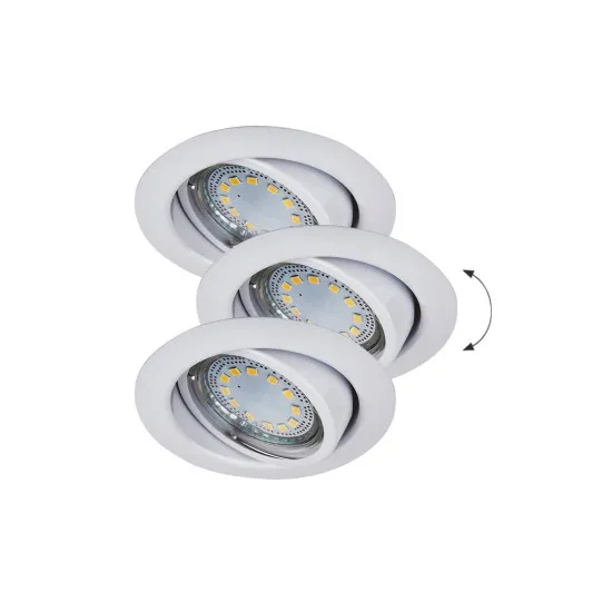 Rábalux Lite fehér LED beépíthető lámpa szett (RAB-1049) LED+GU10 1 izzós IP40