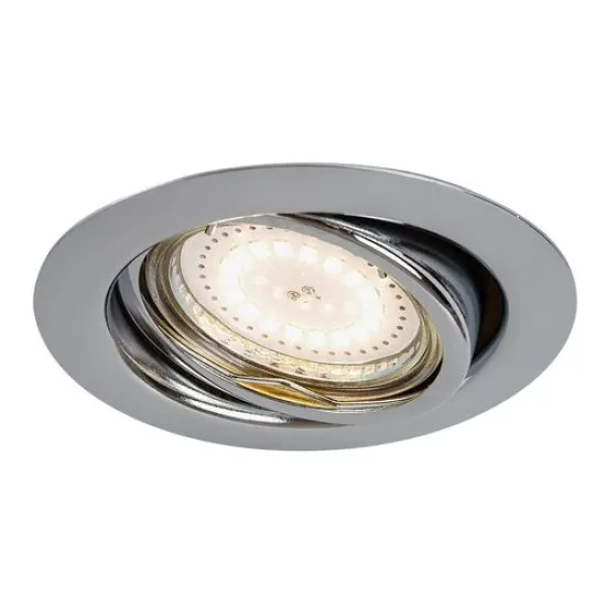 Rábalux Lite króm LED beépíthető lámpa szett (RAB-1050) LED+GU10 1 izzós IP40