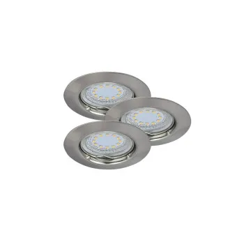 Rábalux Lite szatin króm LED beépíthető lámpa szett (RAB-1163) LED+GU10 1 izzós IP44/IP40