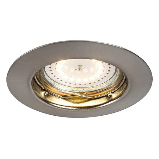 Rábalux Lite szatin króm LED beépíthető lámpa szett (RAB-1163) LED+GU10 1 izzós IP44/IP40