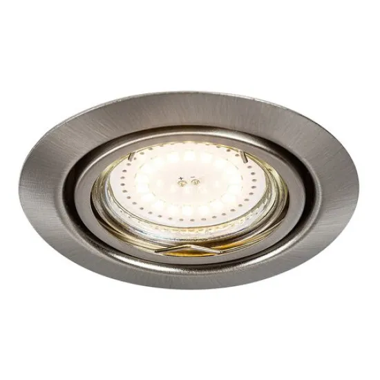 Rábalux Lite szatin króm LED beépíthető lámpa szett (RAB-1166) LED+GU10 1 izzós IP40