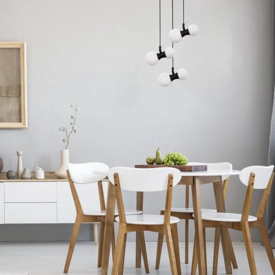 Rábalux Lition fekete függesztett lámpa (RAB-72300) G9 6 izzós IP20