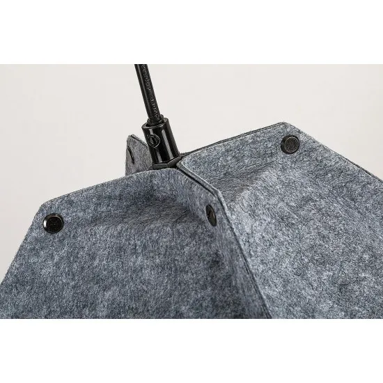 Rábalux Lomiro szürke függesztett lámpa (RAB-72000) E27 1 izzós IP20