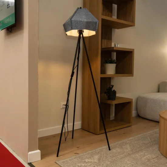 Rábalux Lomiro szürke állólámpa (RAB-74000) E27 1 izzós IP20