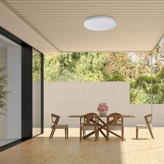 Rábalux Lowar fehér kültéri LED mennyezeti lámpa (RAB-77135) LED 1 izzós IP44