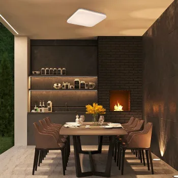 Rábalux Lowar fehér kültéri LED mennyezeti lámpa (RAB-77136) LED 1 izzós IP44