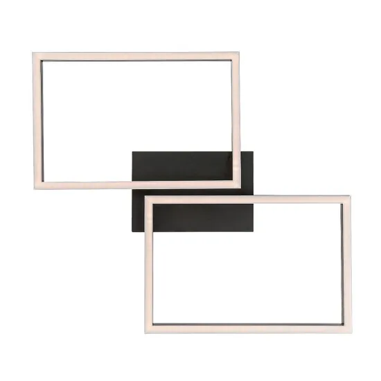 Rábalux Ludano matt fekete LED mennyezeti lámpa (RAB-71032) LED 1 izzós IP20