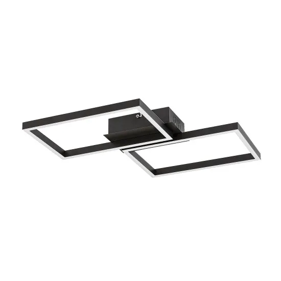 Rábalux Ludano matt fekete LED mennyezeti lámpa (RAB-71032) LED 1 izzós IP20