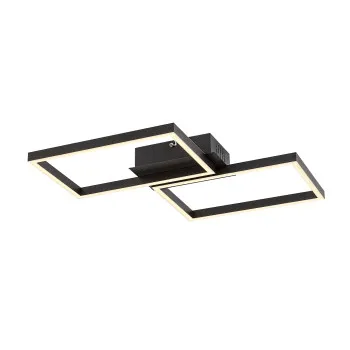 Rábalux Ludano matt fekete LED mennyezeti lámpa (RAB-71032) LED 1 izzós IP20