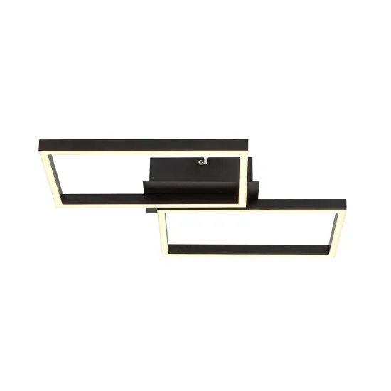 Rábalux Ludano matt fekete LED mennyezeti lámpa (RAB-71032) LED 1 izzós IP20