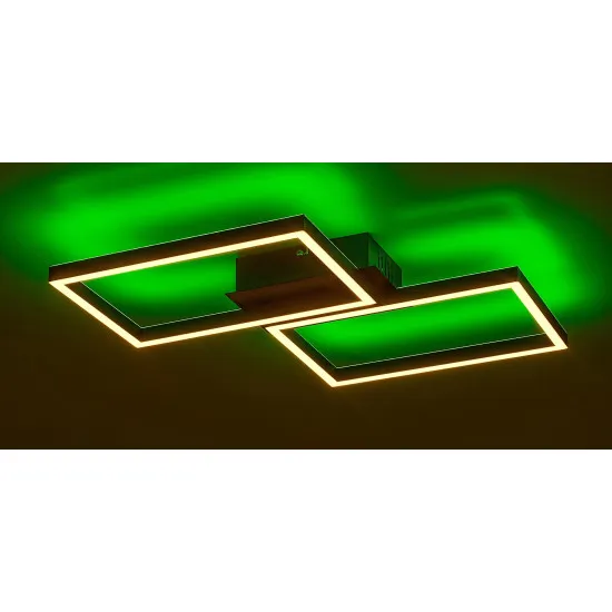 Rábalux Ludano matt fekete LED mennyezeti lámpa (RAB-71032) LED 1 izzós IP20