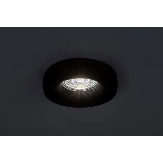 Rábalux Luiza fekete beépíthető lámpa (RAB-73042) GU10 1 izzós IP20