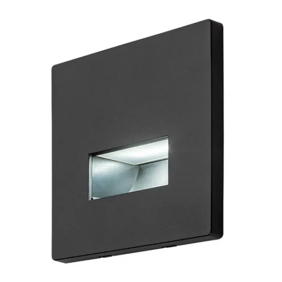 Rábalux Lunca fekete LED beépíthető lámpa (RAB-77195) LED 1 izzós IP20