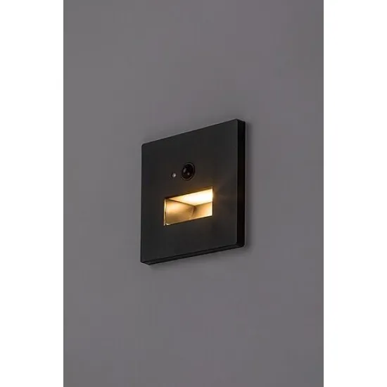 Rábalux Lunca fekete LED beépíthető lámpa (RAB-77197) LED 1 izzós IP20