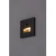Rábalux Lunca fekete LED beépíthető lámpa (RAB-77197) LED 1 izzós IP20