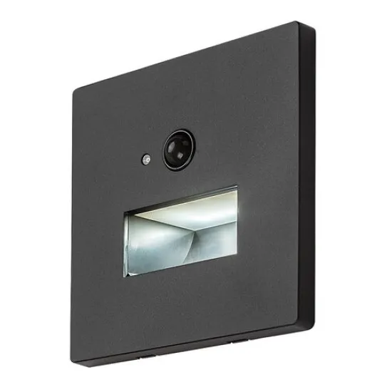 Rábalux Lunca fekete LED beépíthető lámpa (RAB-77197) LED 1 izzós IP20