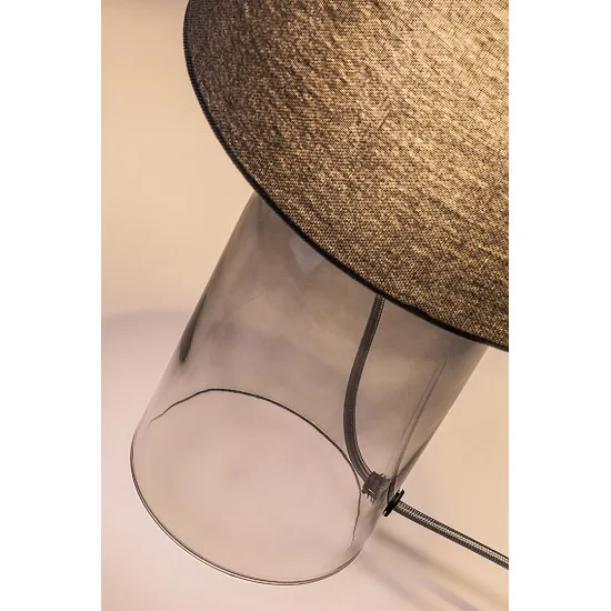 Rábalux Luxin füstszínű asztali lámpa (RAB-74047) E14 1 izzós IP20