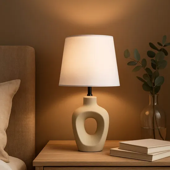 Rábalux Madelor bézs asztali lámpa (RAB-74079) E14 1 izzós IP20