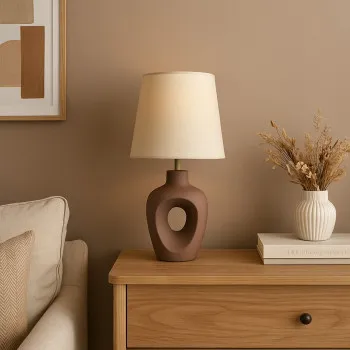 Rábalux Madelor barna asztali lámpa (RAB-74080) E14 1 izzós IP20