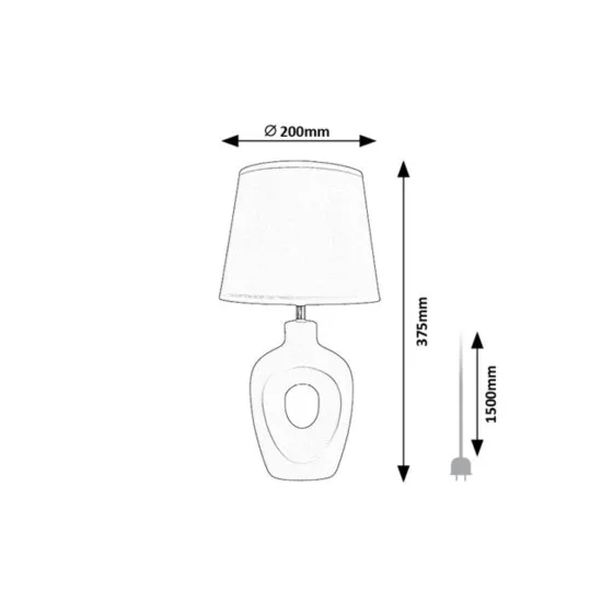 Rábalux Madelor barna asztali lámpa (RAB-74080) E14 1 izzós IP20