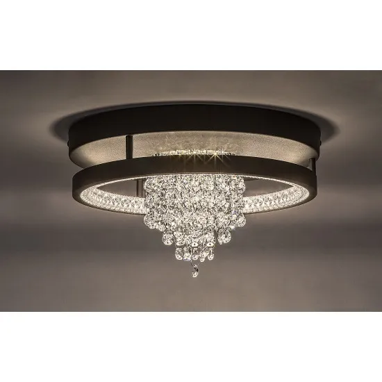 Rábalux Maribell fekete LED mennyezeti lámpa (RAB-71352) LED 1 izzós IP20