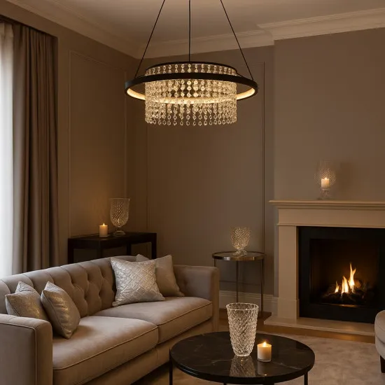 Rábalux Maribell fekete LED függesztett lámpa (RAB-72353) LED 1 izzós IP20