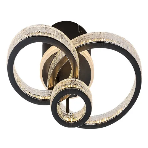 Rábalux Maziar fekete LED mennyezeti lámpa (RAB-71392) LED 1 izzós IP20